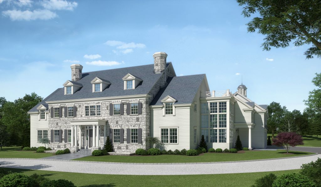 2 Cooper Road new construction luxury home Scarsdale NY — Traditional Colonial 10600 sq ft